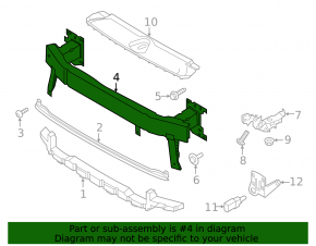 Audi Q3 83A 19-25 Front Bumper Reinforcement