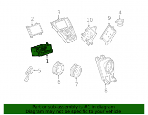 Radio tape recorder Buick Encore 13-16 for navigation