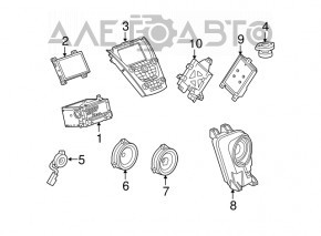 Radio tape recorder Buick Encore 13-16 for navigation