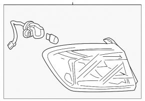 Outer wing light left Chevrolet Cruze 16-