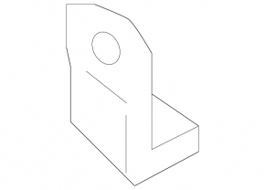 Lower left rear bumper bracket for Hyundai Tucson 16-21