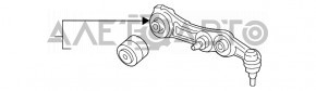 Lower control arm, front left, rear, Mercedes GLC 16-22