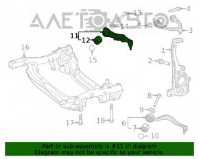 Lower control arm, front left, rear, Mercedes GLC 16-22