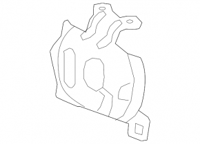 Front bumper reinforcement buffer left Mercedes C-class W205 15-21