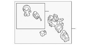 Ignition switch Mazda CX-7 06-09 with key