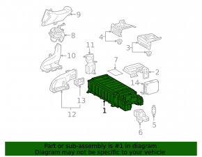 Toyota Prius 2009 2010 High Voltage Battery Assembly