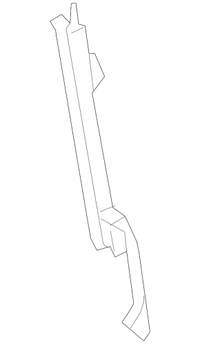 Rear Left Door Glass Guide Nissan Rogue 14-20 Type 2