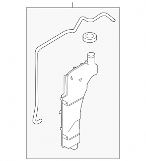Coolant expansion tank for Nissan Juke 15-17 Nismo, S, SL, SV