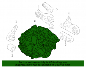 Mitsubishi Outlander 18-22 PHEV Rear Differential Gearbox