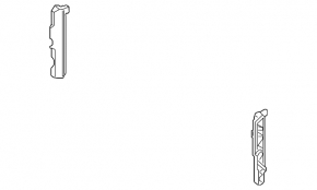 Left radiator deflector for Hyundai Sonata 11-14