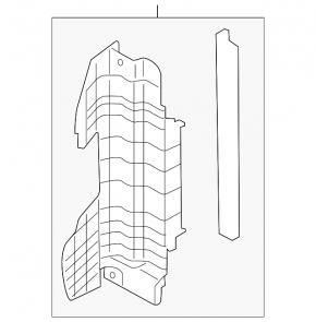 Radiator deflector left Kia Forte 4d 14-16 prerest