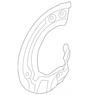 Brake Disc Cover Front Left BMW 7 G11 G12 16-22