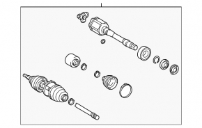 Front left axle drive for Toyota Highlander 14-16 2.7 FWD