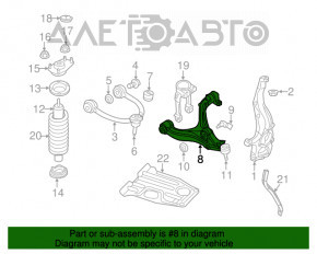 Lower control arm front right Dodge Durango 11-15