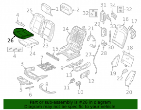 Passenger seat BMW 335i e92 07-13
