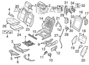 Passenger seat BMW 335i e92 07-13