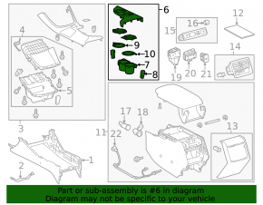 Cup holders Toyota Avalon 13-18