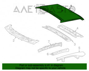 Metal roof Lexus RX350 RX450h 16-22 for panorama