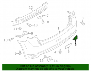 Plug towing hook rear bumper Mitsubishi Outlander Sport ASX 11-17 dorest