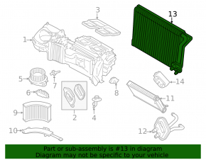 Evaporator BMW 3 F30 12-18