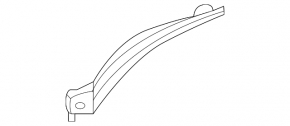 Windscreen wiper seal left Nissan Rogue 21-23