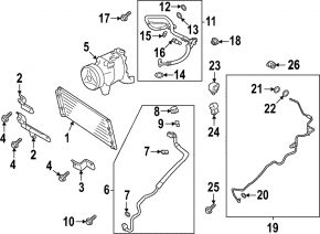 Subaru BRZ 22-26 2.4 air conditioner condenser radiator