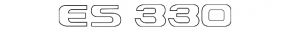 The Lexus ES330 trunk lid emblem inscription ES330
