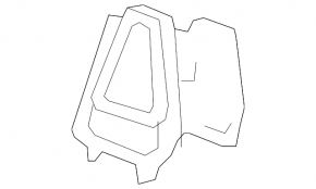 Left dashboard air duct deflector Honda HR-V 16-22