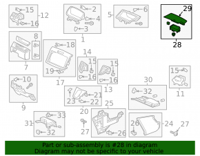 Airbag passenger in the dashboard Honda CRV 15-16