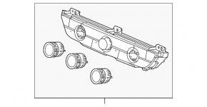 Climate control control Honda Accord 23-26