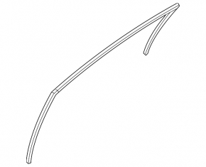 Front right glass seal for Hyundai Sonata 15-19