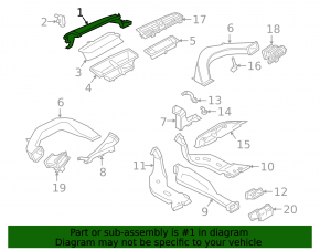 Air intake cover for heater Audi Q3 83A 19-25