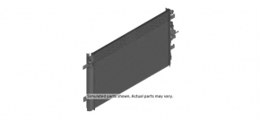 Chevrolet Equinox 22-24 air conditioning condenser radiator with automatic transmission cooling