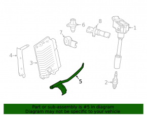 ECU bracket Lexus NX200t NX300 15-21 2.0T FWD lower