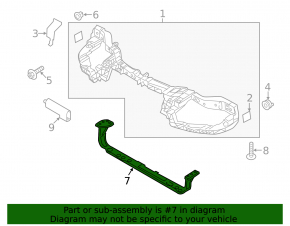 TV lower bar Ford Focus mk3 11-18 rusty