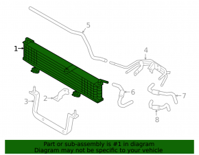 Mitsubishi Outlander 18-21 PHEV Oil Cooling Radiator