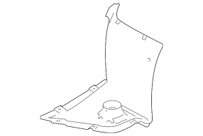 Front mudguard left front part Porsche Panamera 10-16