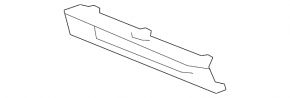Left fog light grille molding Mercedes W166 ML 12-15