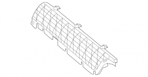 Upper right radiator grille for Mercedes A-class V177 19-22, AMG pack
