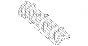 Upper right radiator grille for Mercedes A-class V177 19-22, AMG pack