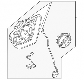 Right side mirror assembly for Mercedes X247 GLB 20-26, turn signal, heated, BSM