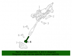 Steering shaft extension Ford C-max MK2 13-14