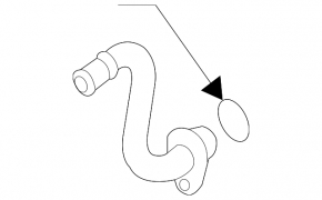 Audi A3 8V 15-20 1.8T, 2.0T Turbocharger Coolant Pipe (Outlet)