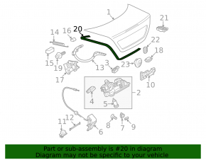 Mercedes W211 trunk lid seal