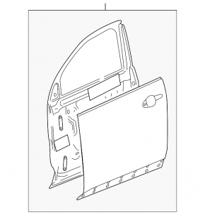 Door bare front right GMC Terrain 10-17