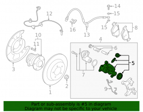 Rear left support Subaru Forester 19- SK electric