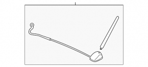Antenna radio Nissan Murano z51 09-14 rod with socket