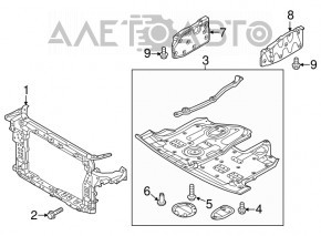 Engine protection Hyundai Santa FE Sport 13-18 2.4 no fragments, tears