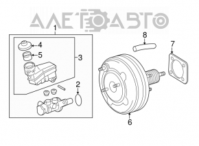 Toyota Camry V50 12-14 USA Vacuum Booster