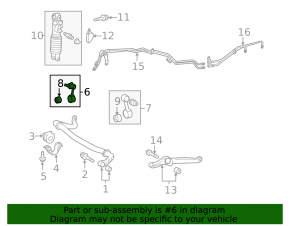 Front right stabilizer link for Toyota Land Cruiser 2008-2021
